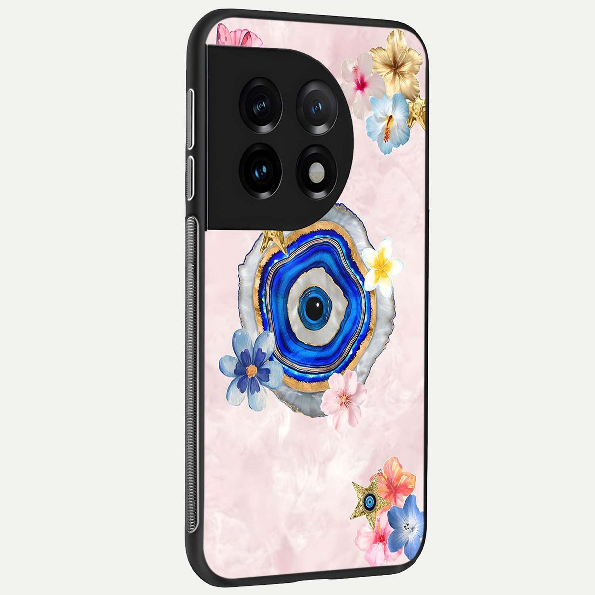  Divine Aura Bloom back cover For OnePlus 11 slim fit glass case with vibrant aesthetic design