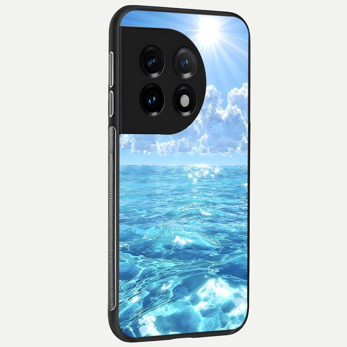  Endless Ocean Horizon back cover For OnePlus 11 slim fit glass case with vibrant aesthetic design
