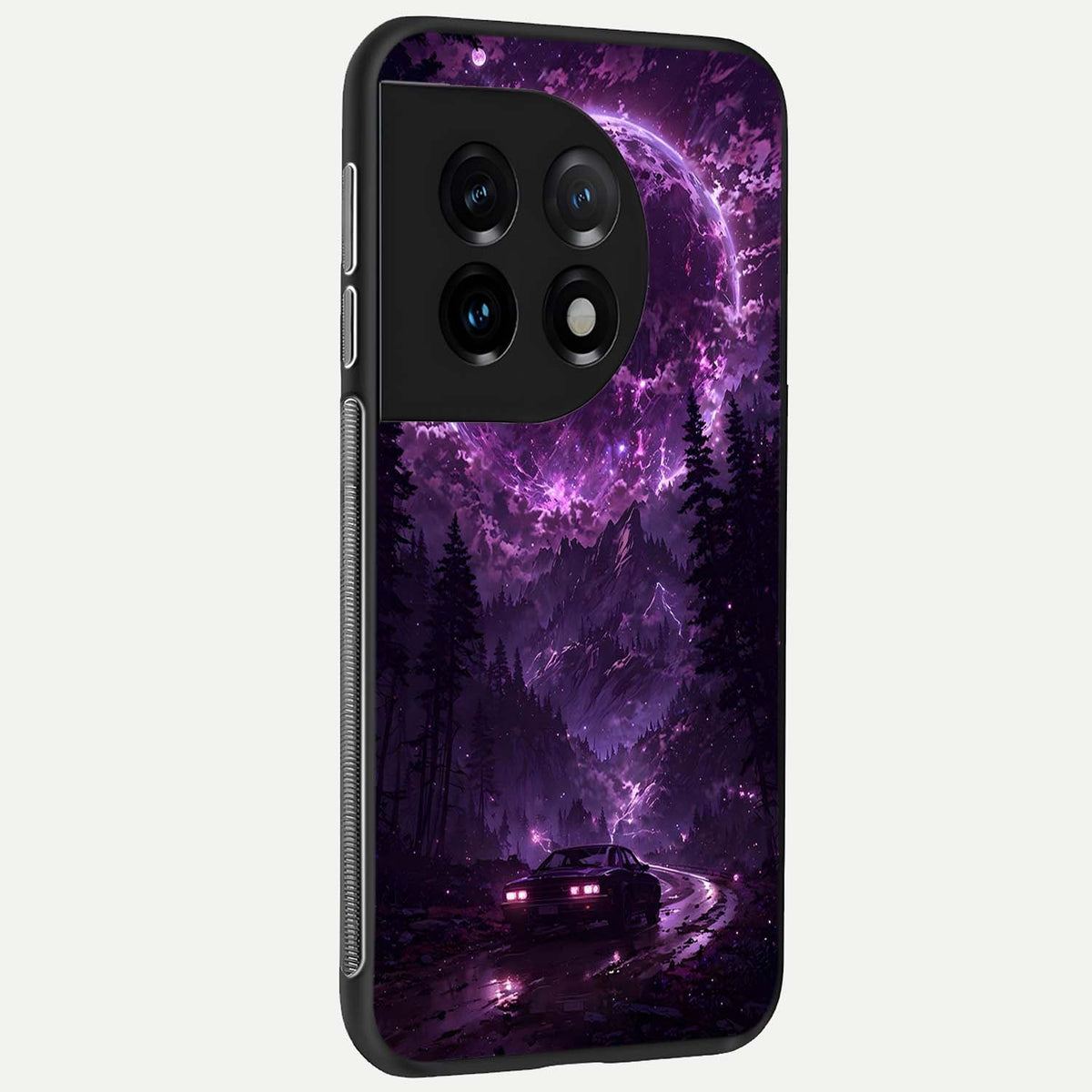  Eternal Cosmic Drive back cover For OnePlus 11 slim fit glass case with vibrant aesthetic design