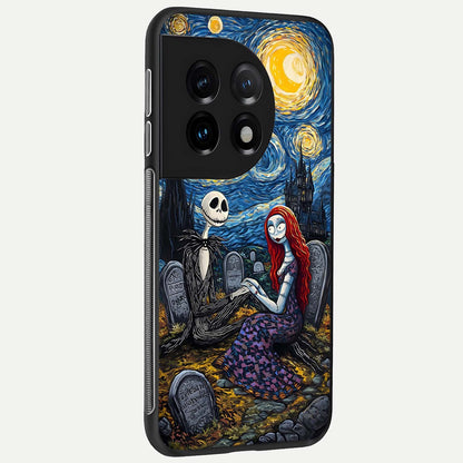  Eternal Night Love back cover For OnePlus 11 slim fit glass case with vibrant aesthetic design