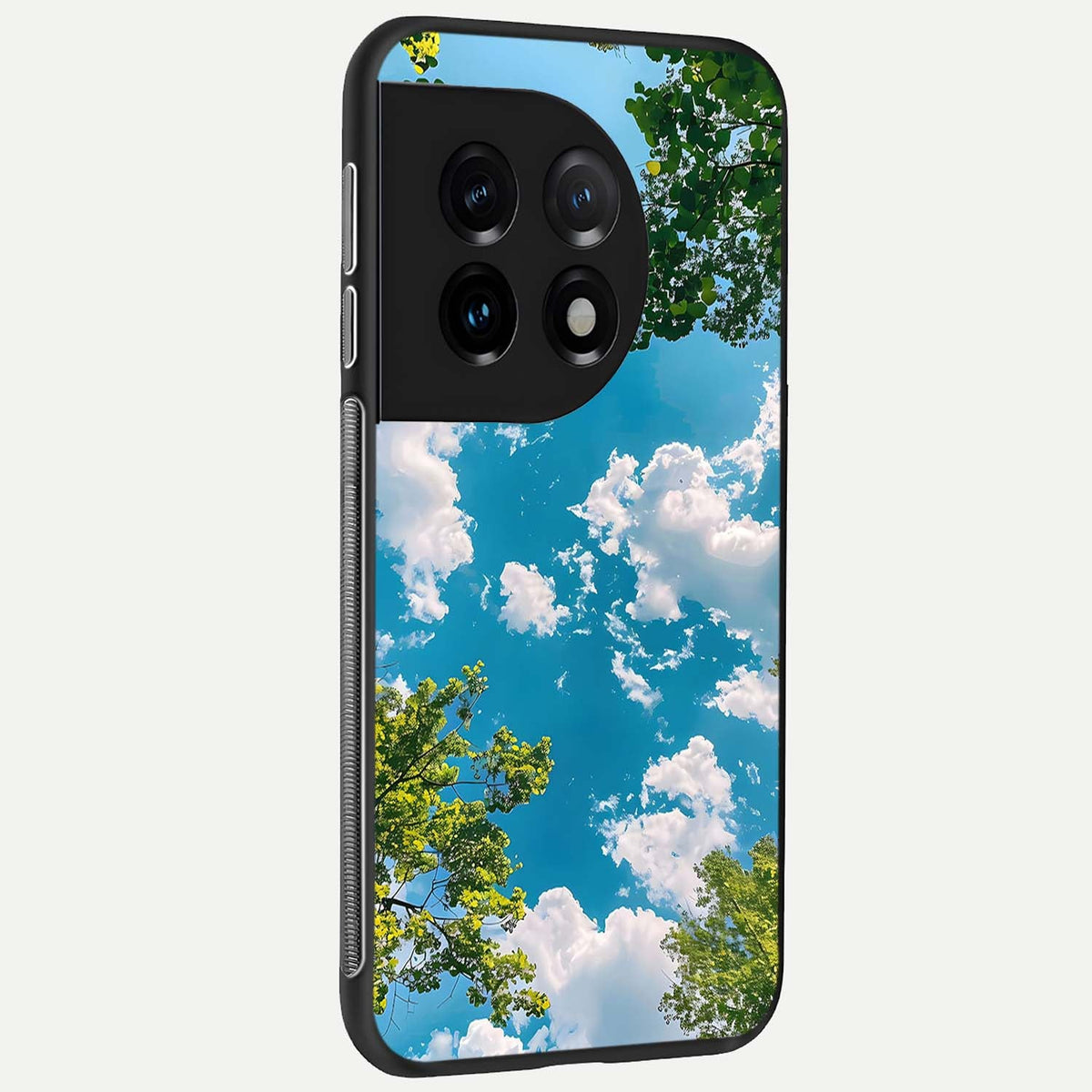  Green Moon Energy back cover For OnePlus 11 slim fit glass case with vibrant aesthetic design