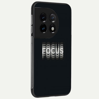  Mono Focus Vision back cover For OnePlus 11 slim fit glass case with vibrant aesthetic design
