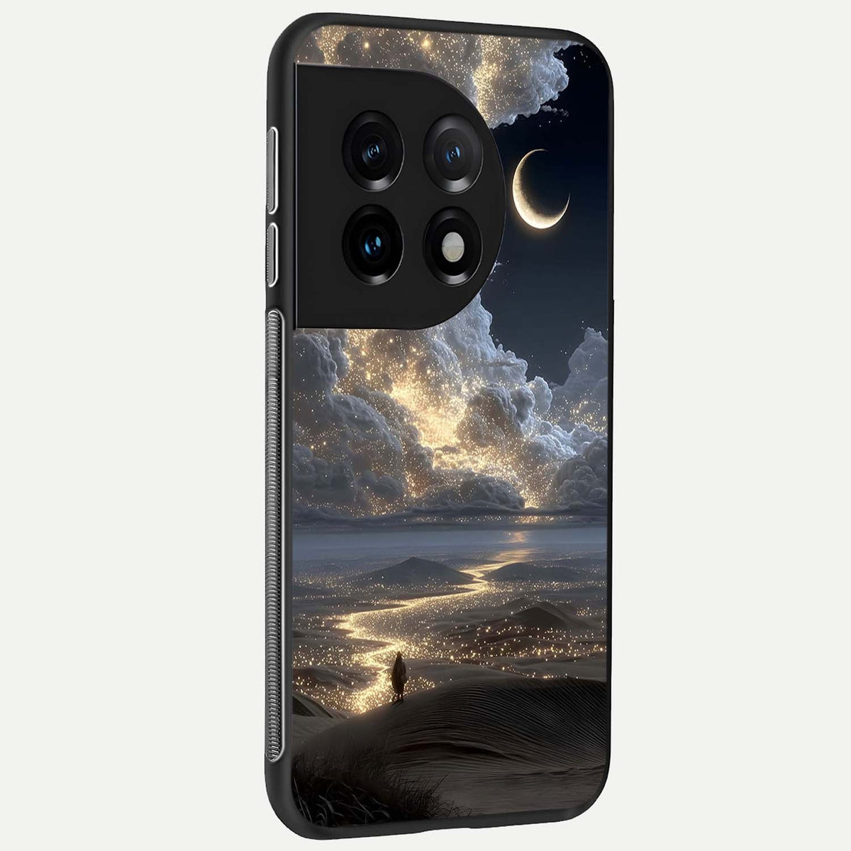  Moonlight Spark Path back cover For OnePlus 11 slim fit glass case with vibrant aesthetic design