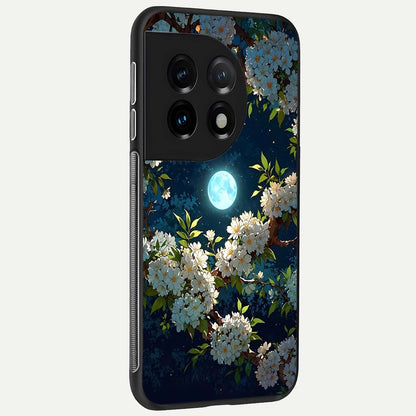  Moonlit Blossom Dream back cover For OnePlus 11 slim fit glass case with vibrant aesthetic design