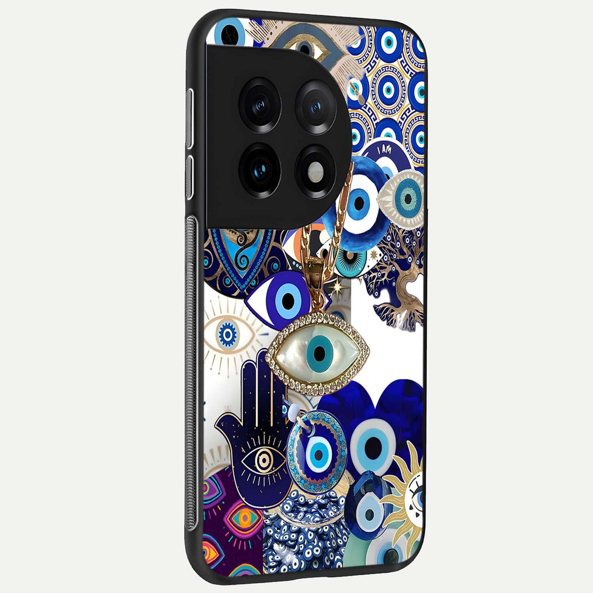  Mystic Charm Eye back cover For OnePlus 11 slim fit glass case with vibrant aesthetic design