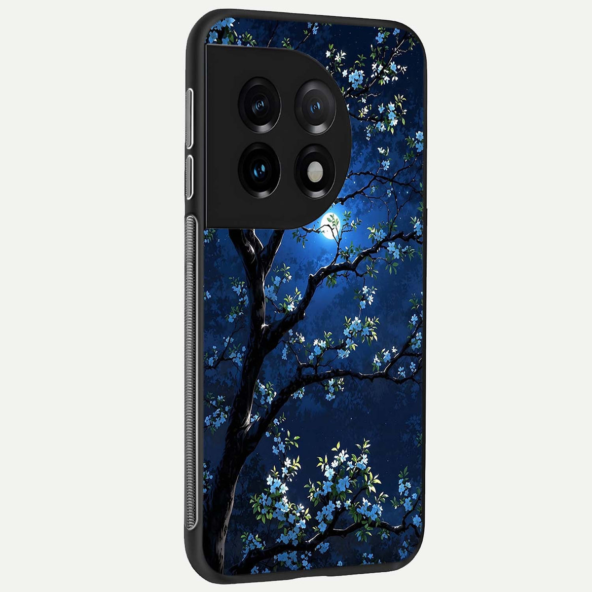  Mystic Floral Night back cover For OnePlus 11 slim fit glass case with vibrant aesthetic design