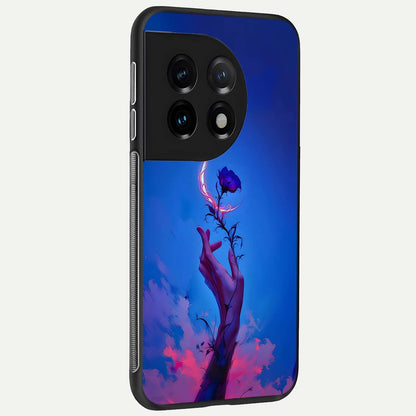  Mystic Hand back cover For OnePlus 11 slim fit glass case with vibrant aesthetic design