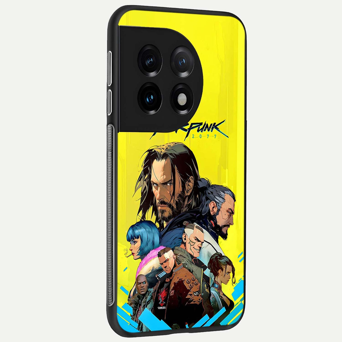  Neon Rebel Genesis back cover For OnePlus 11 slim fit glass case with vibrant aesthetic design