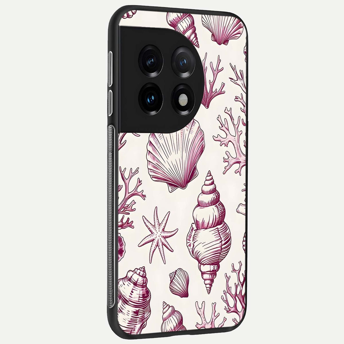  Pink Power Sparks back cover For OnePlus 11 slim fit glass case with vibrant aesthetic design