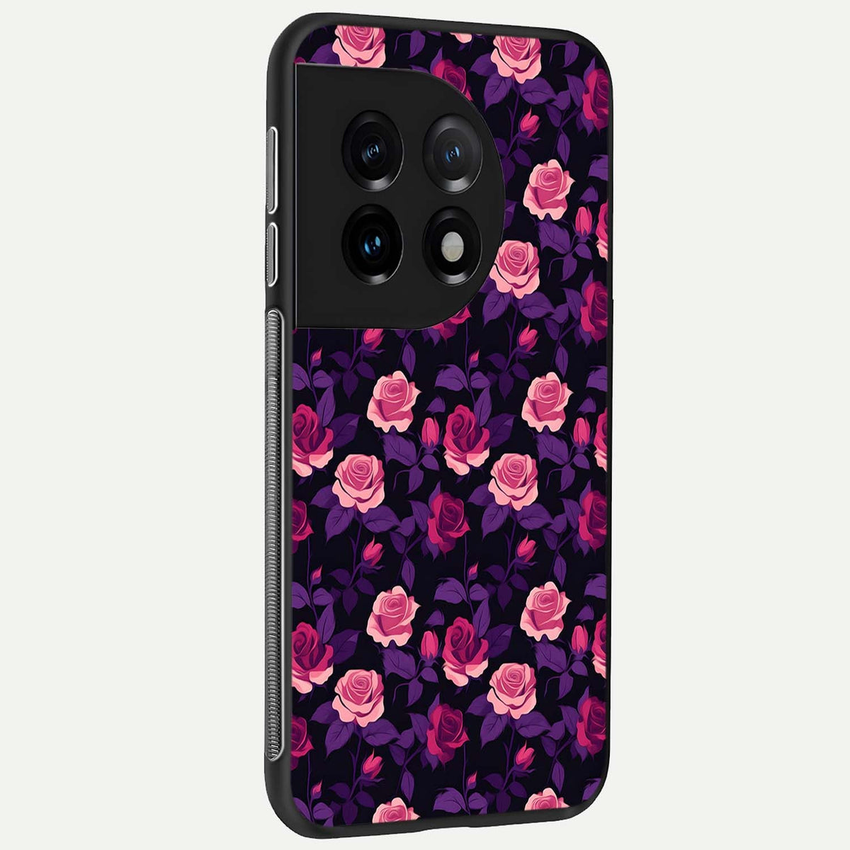  Rose Garden Twilight back cover For OnePlus 11 slim fit glass case with vibrant aesthetic design