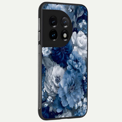  Royal Bloom Garden back cover For OnePlus 11 slim fit glass case with vibrant aesthetic design