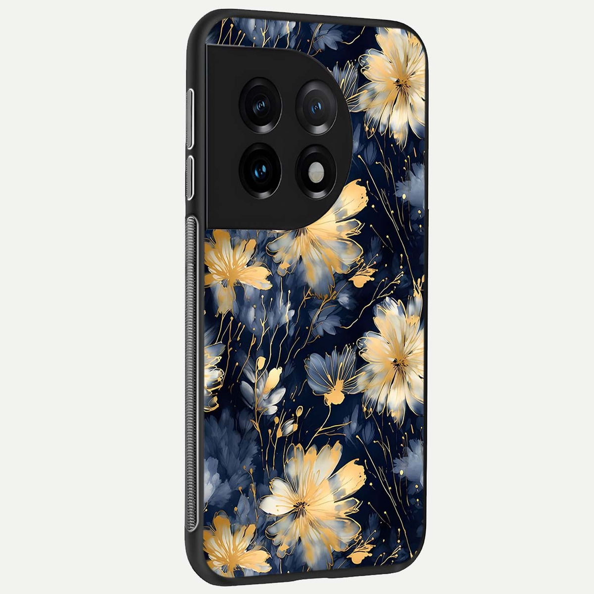  Royal Petal Dream back cover For OnePlus 11 slim fit glass case with vibrant aesthetic design