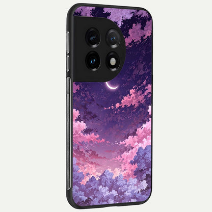  Sky Drift Clouds back cover For OnePlus 11 slim fit glass case with vibrant aesthetic design