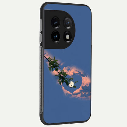  Sky Under Tree back cover For OnePlus 11 slim fit glass case with vibrant aesthetic design