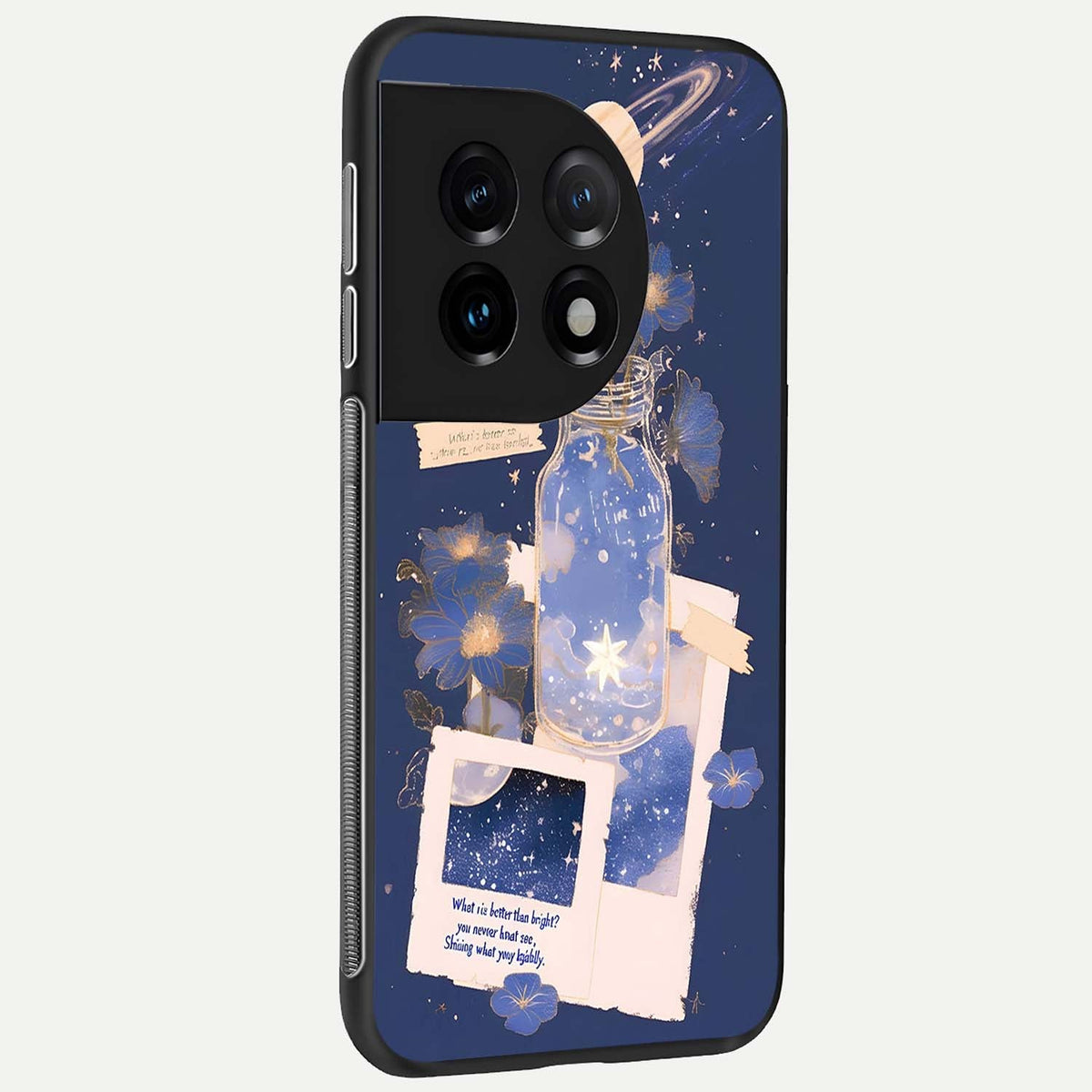  Starlit Cosmic Jar back cover For OnePlus 11 slim fit glass case with vibrant aesthetic design
