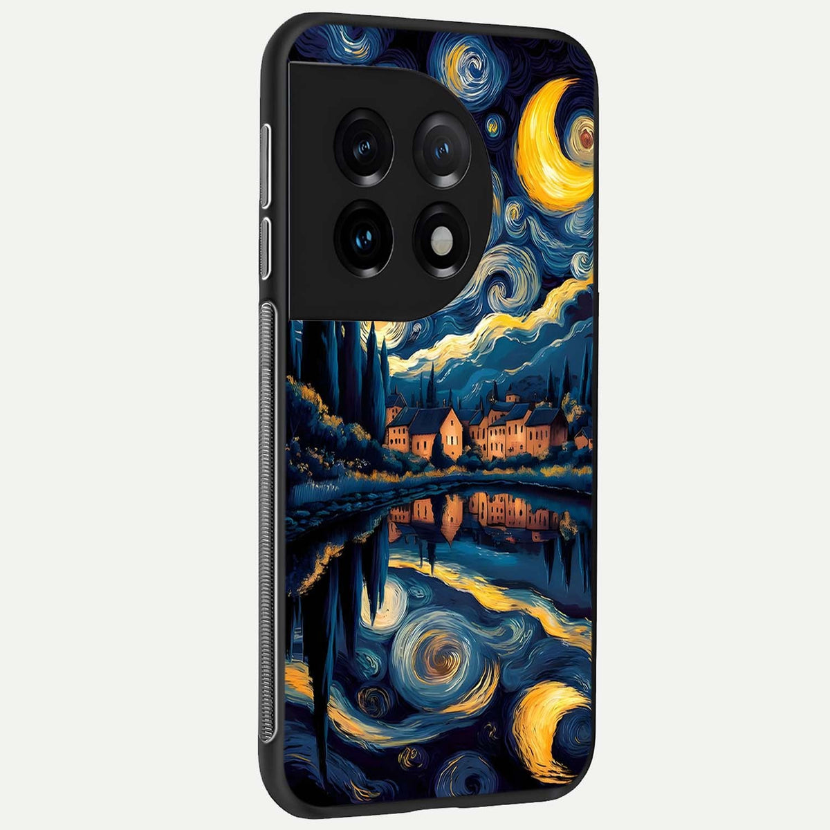  Starry Sky Serenity back cover For OnePlus 11 slim fit glass case with vibrant aesthetic design