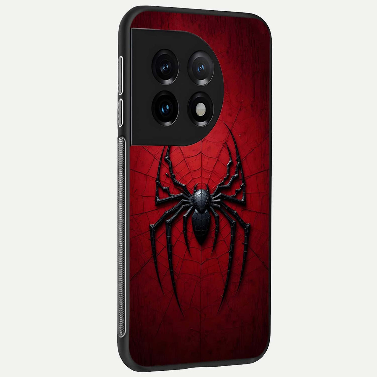  Superhero Web Emblem back cover For OnePlus 11 slim fit glass case with vibrant aesthetic design