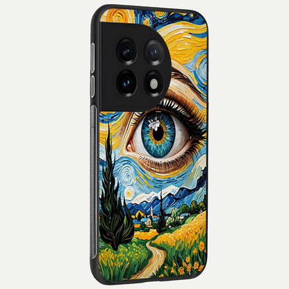  Van Gogh Eye back cover For OnePlus 11 slim fit glass case with vibrant aesthetic design