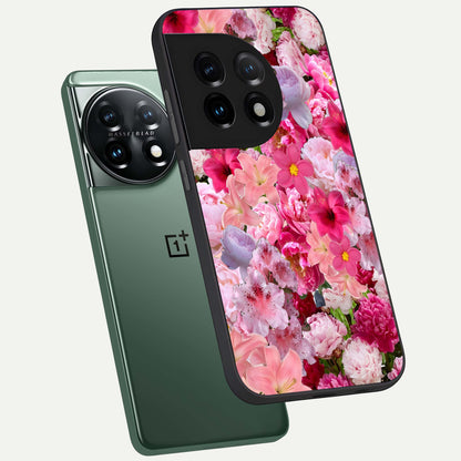  Bloom Crush Fantasy phone case For OnePlus 11 showing premium glass back cover with detailed artwork