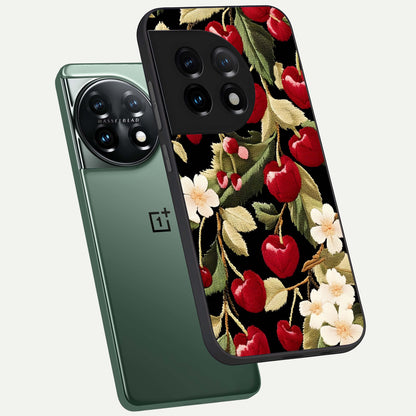  Blooming Spendor Bird phone case For OnePlus 11 showing premium glass back cover with detailed artwork