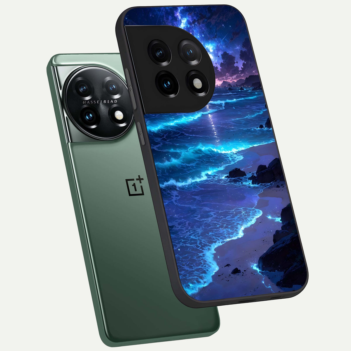  Classic Damn Look phone case For OnePlus 11 showing premium glass back cover with detailed artwork