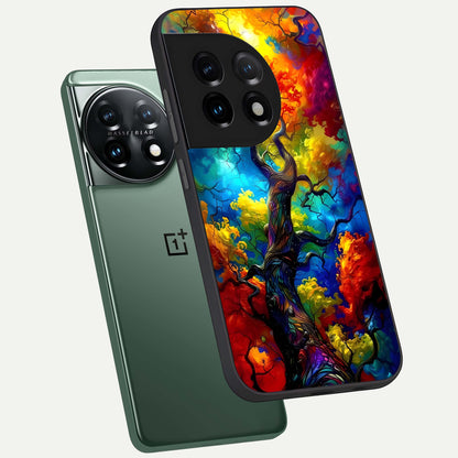  Colorful Soda Bottles phone case For OnePlus 11 showing premium glass back cover with detailed artwork