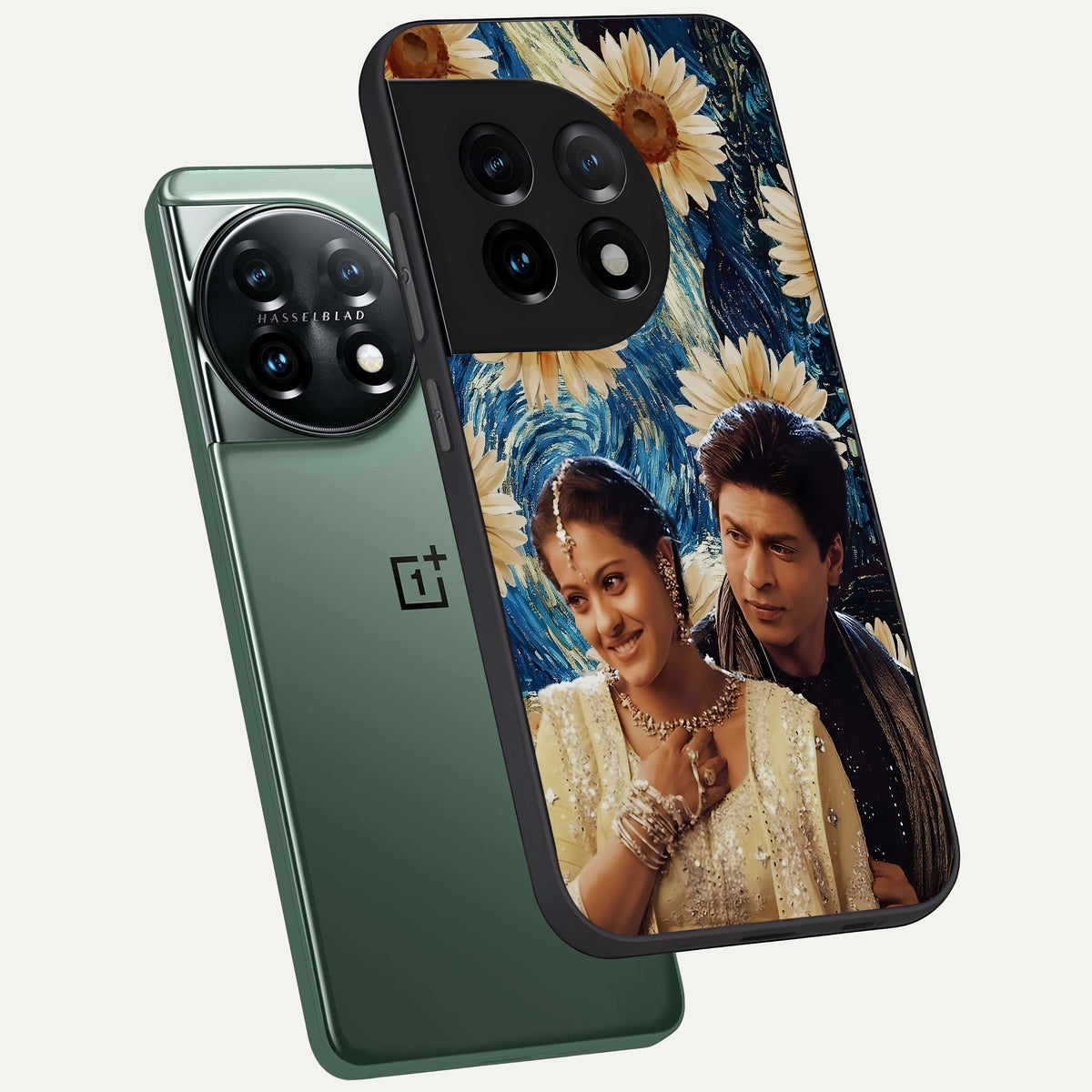  Eternal Love Story phone case For OnePlus 11 showing premium glass back cover with detailed artwork