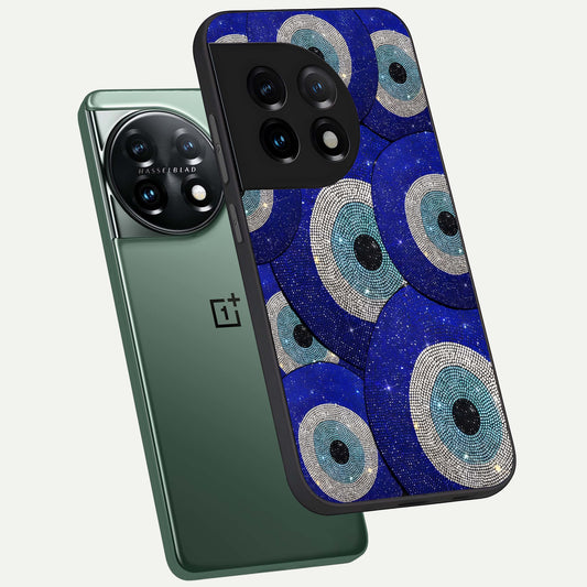  Galaxy Eye Flow phone case For OnePlus 11 showing premium glass back cover with detailed artwork