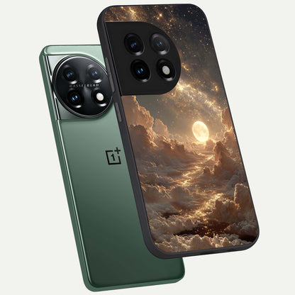  Golden Sky Dream phone case For OnePlus 11 showing premium glass back cover with detailed artwork