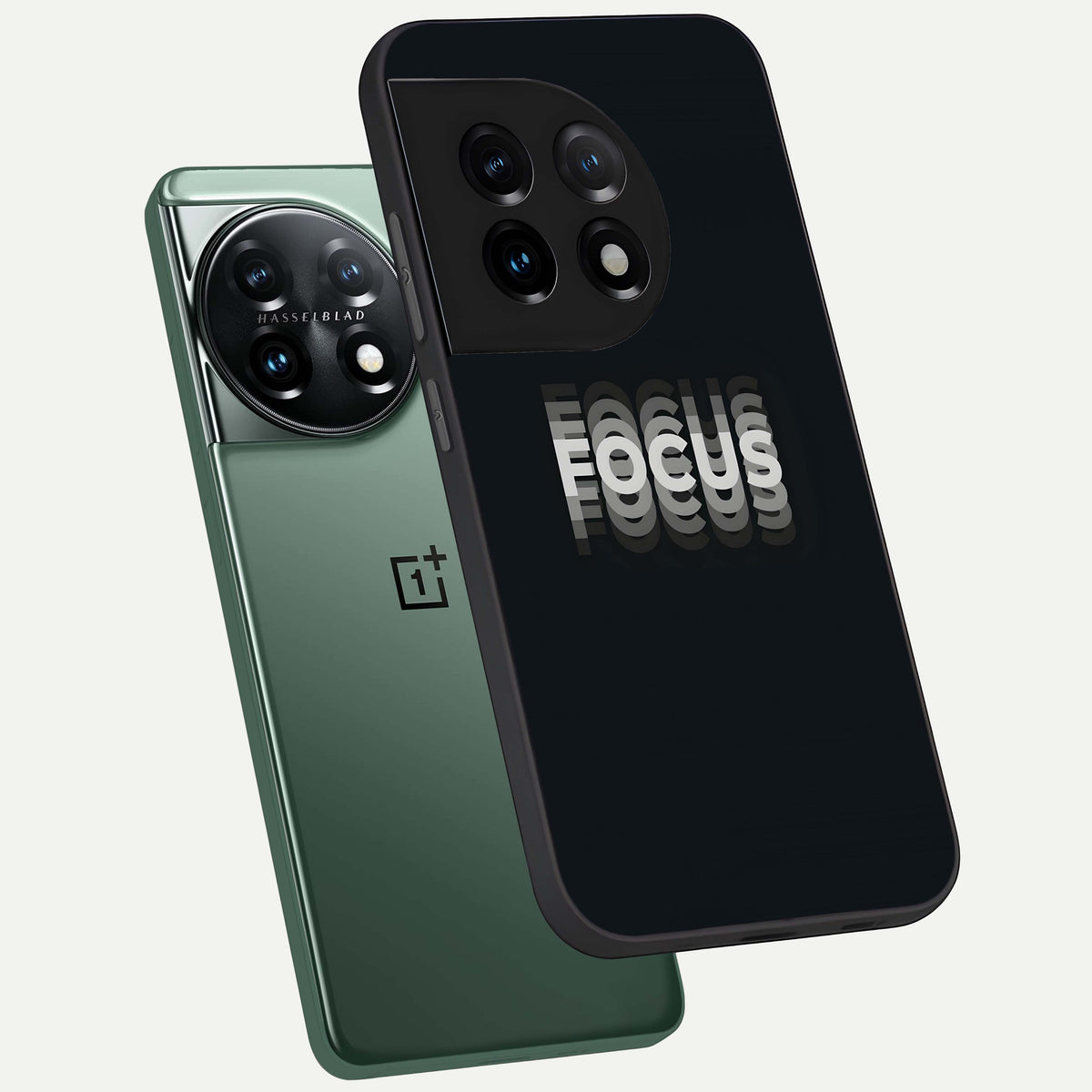  Mono Focus Vision phone case For OnePlus 11 showing premium glass back cover with detailed artwork