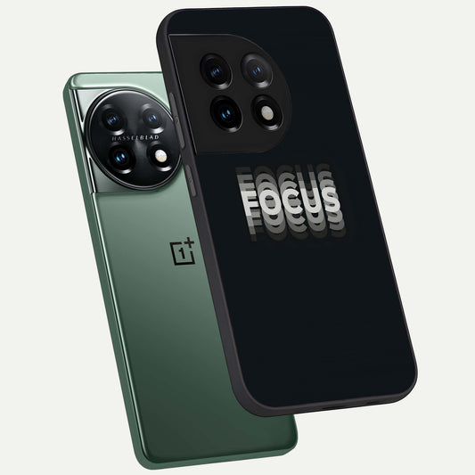  Mono Focus Vision phone case For OnePlus 11 showing premium glass back cover with detailed artwork