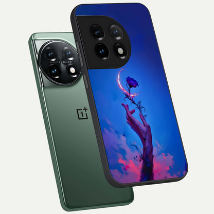  Mystic Hand phone case For OnePlus 11 showing premium glass back cover with detailed artwork