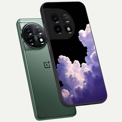 Starlit Night Whispers phone case For OnePlus 11 showing premium glass back cover with detailed artwork