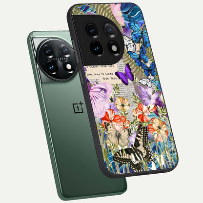  Storm Path Bloom phone case For OnePlus 11 showing premium glass back cover with detailed artwork