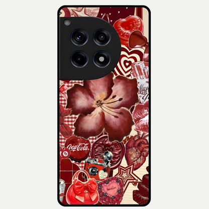  Aesthetic Little Freak Glass Case For OnePlus 12R back cover – full design glossy printed glass finish