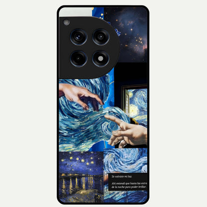  Aesthetic Vando Hands Glass Case For OnePlus 12R back cover – full design glossy printed glass finish
