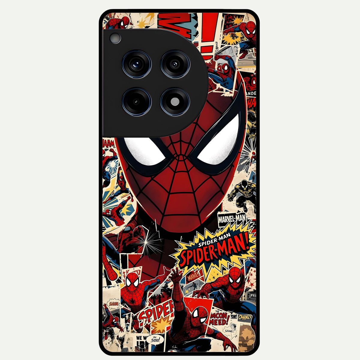  Aesthetic Wonder Spider Glass Case For OnePlus 12R back cover – full design glossy printed glass finish