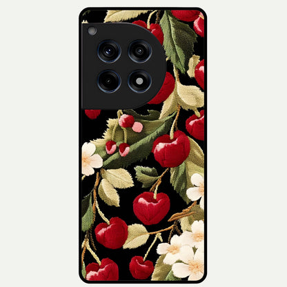  Blooming Spendor Bird Glass Case For OnePlus 12R back cover – full design glossy printed glass finish