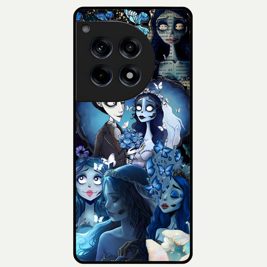  Butterfly Ghost Soul Glass Case For OnePlus 12R back cover – full design glossy printed glass finish