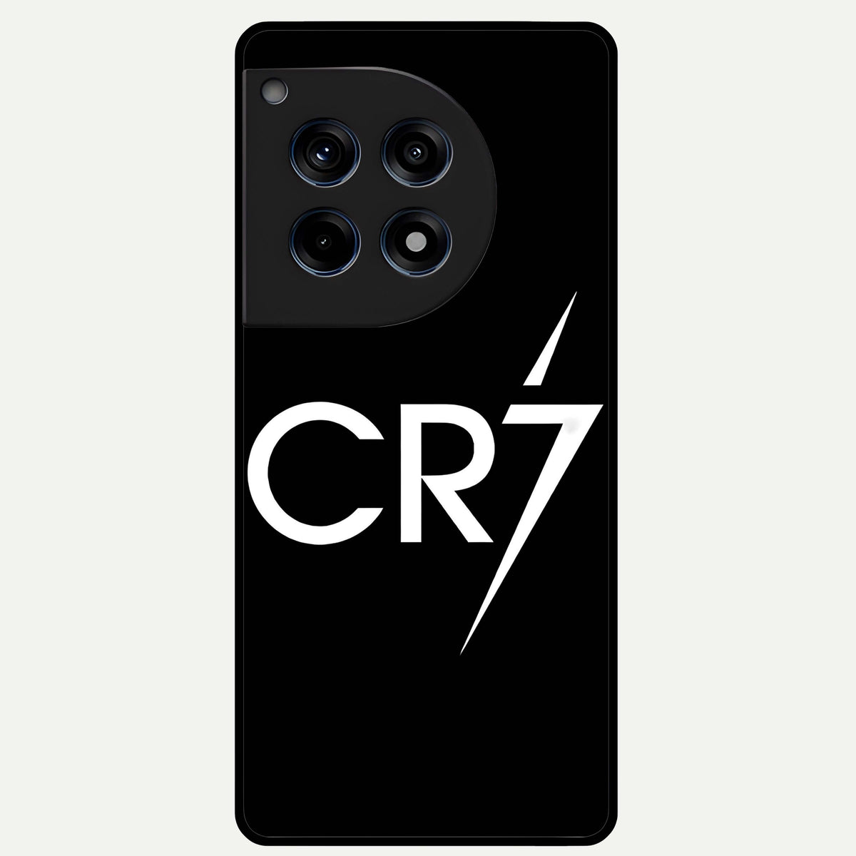  CR7 Elite Strike Glass Case For OnePlus 12R back cover – full design glossy printed glass finish