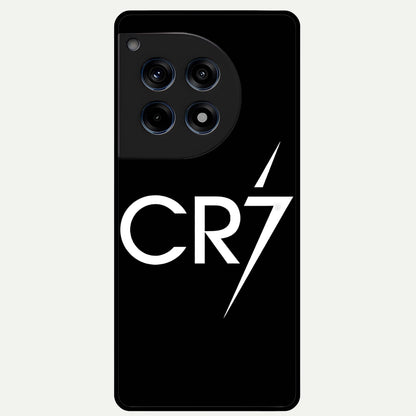  CR7 Elite Strike Glass Case For OnePlus 12R back cover – full design glossy printed glass finish