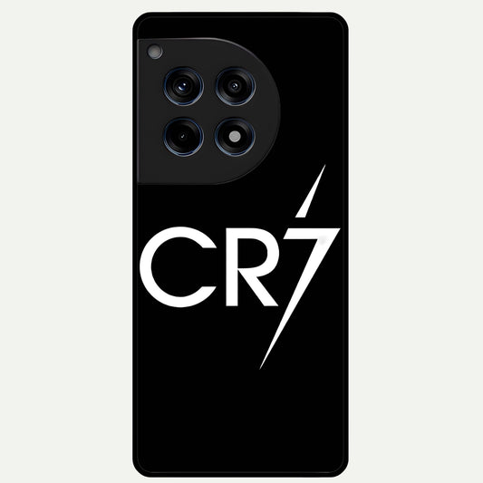  CR7 Elite Strike Glass Case For OnePlus 12R back cover – full design glossy printed glass finish