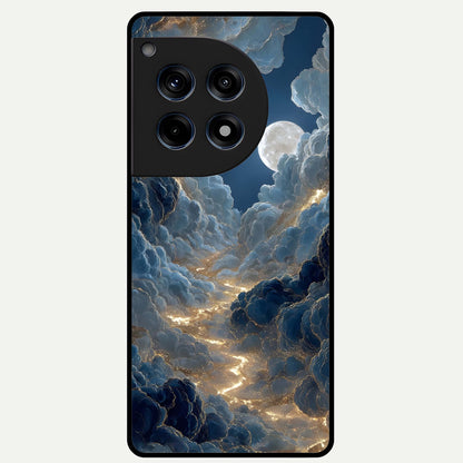  Celestial Cloud Road Glass Case For OnePlus 12R back cover – full design glossy printed glass finish