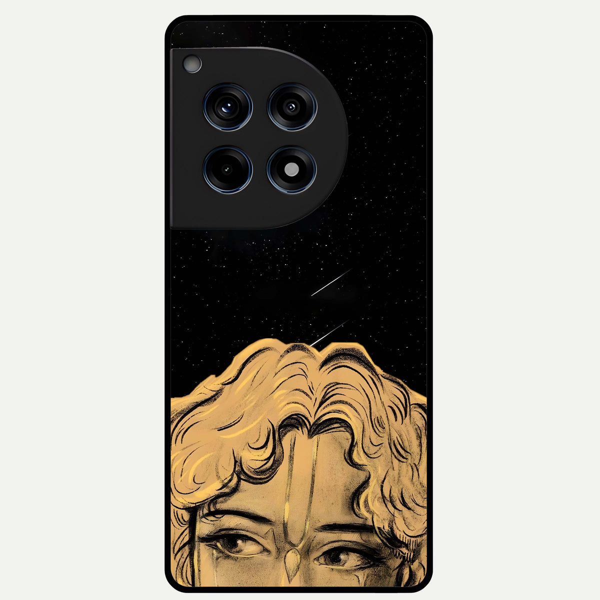  Celestial Gods Plan Glass Case For OnePlus 12R back cover – full design glossy printed glass finish