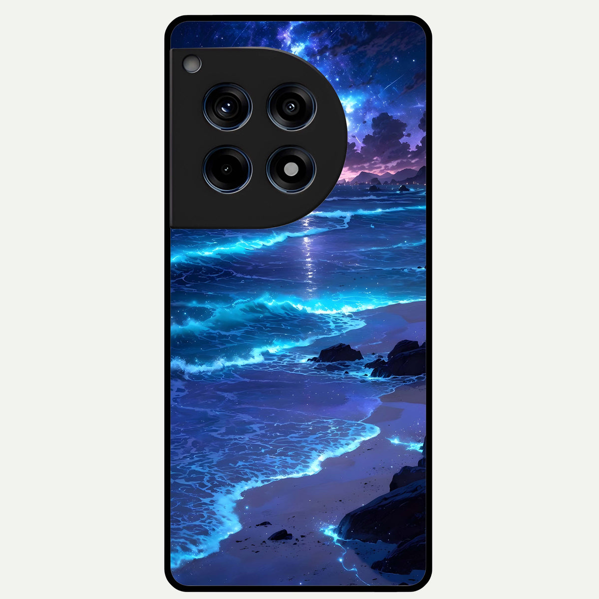  Classic Damn Look Glass Case For OnePlus 12R back cover – full design glossy printed glass finish