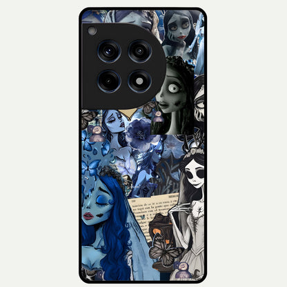  Corpse Bride Posters Glass Case For OnePlus 12R back cover – full design glossy printed glass finish