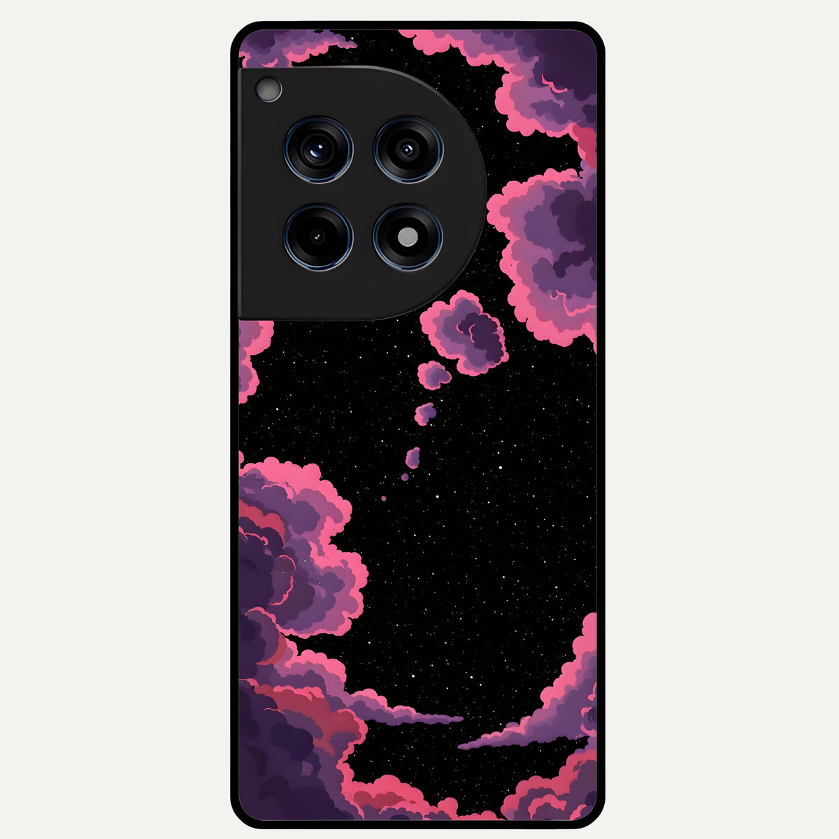  Cosmic Cloud Journey Glass Case For OnePlus 12R back cover – full design glossy printed glass finish