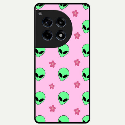  Cosmic Cute Crush Glass Case For OnePlus 12R back cover – full design glossy printed glass finish