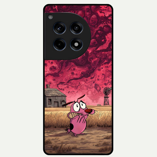  Courage Under Sky Glass Case For OnePlus 12R back cover – full design glossy printed glass finish