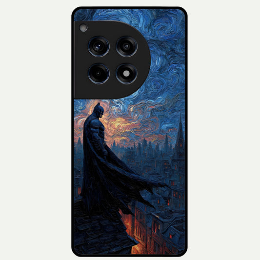  Dark Knight Dusk Glass Case For OnePlus 12R back cover – full design glossy printed glass finish